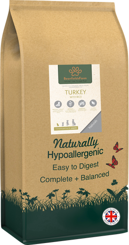 Naturally Hypoallergenic Natural Dog Food for Puppy's and Growing Dogs