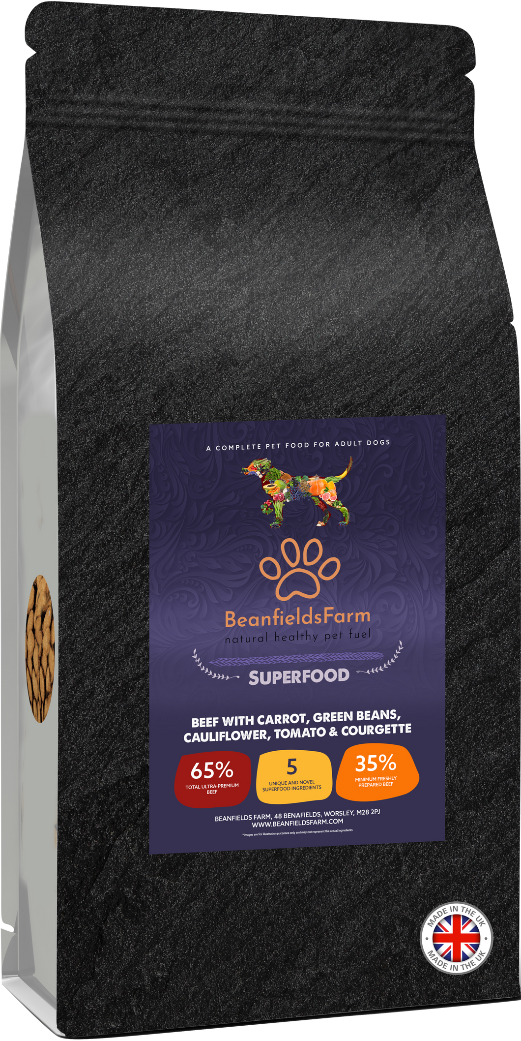 Superfood Beef with Carrot Premium Dog Food